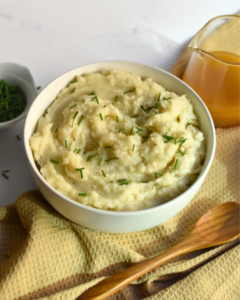 Healthy Mashed Potatoes with Cauliflower and White Beans