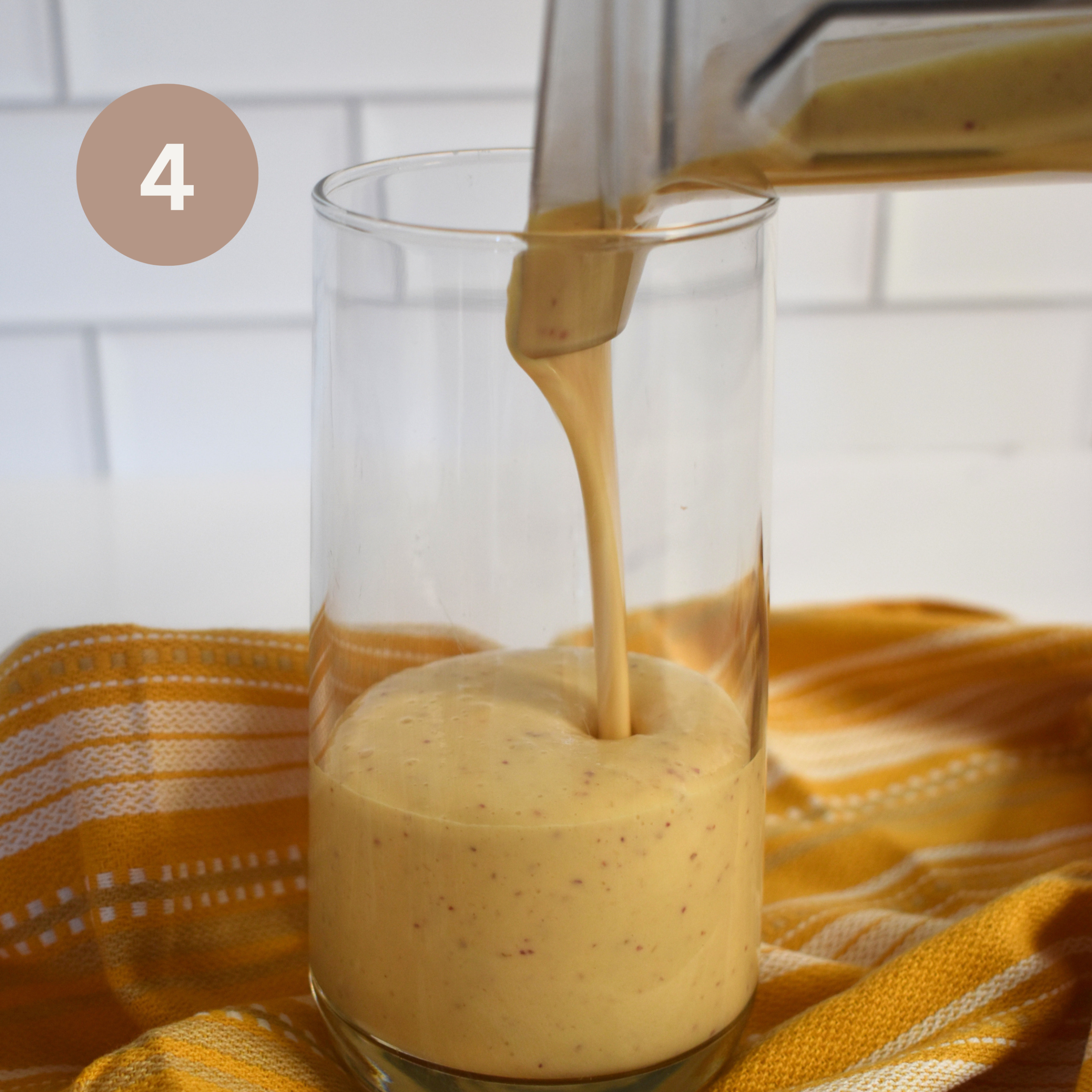 High-Protein Peach Cobbler Smoothie