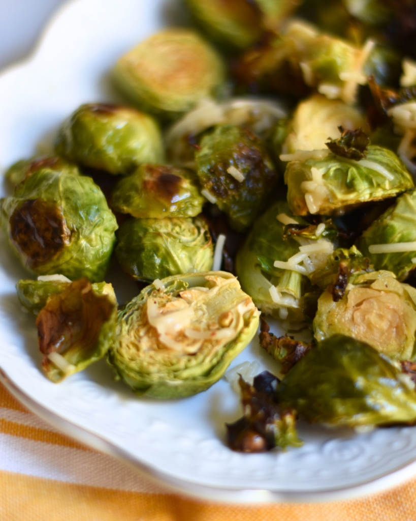 Lemon Parmesan Roasted Brussels Sprouts