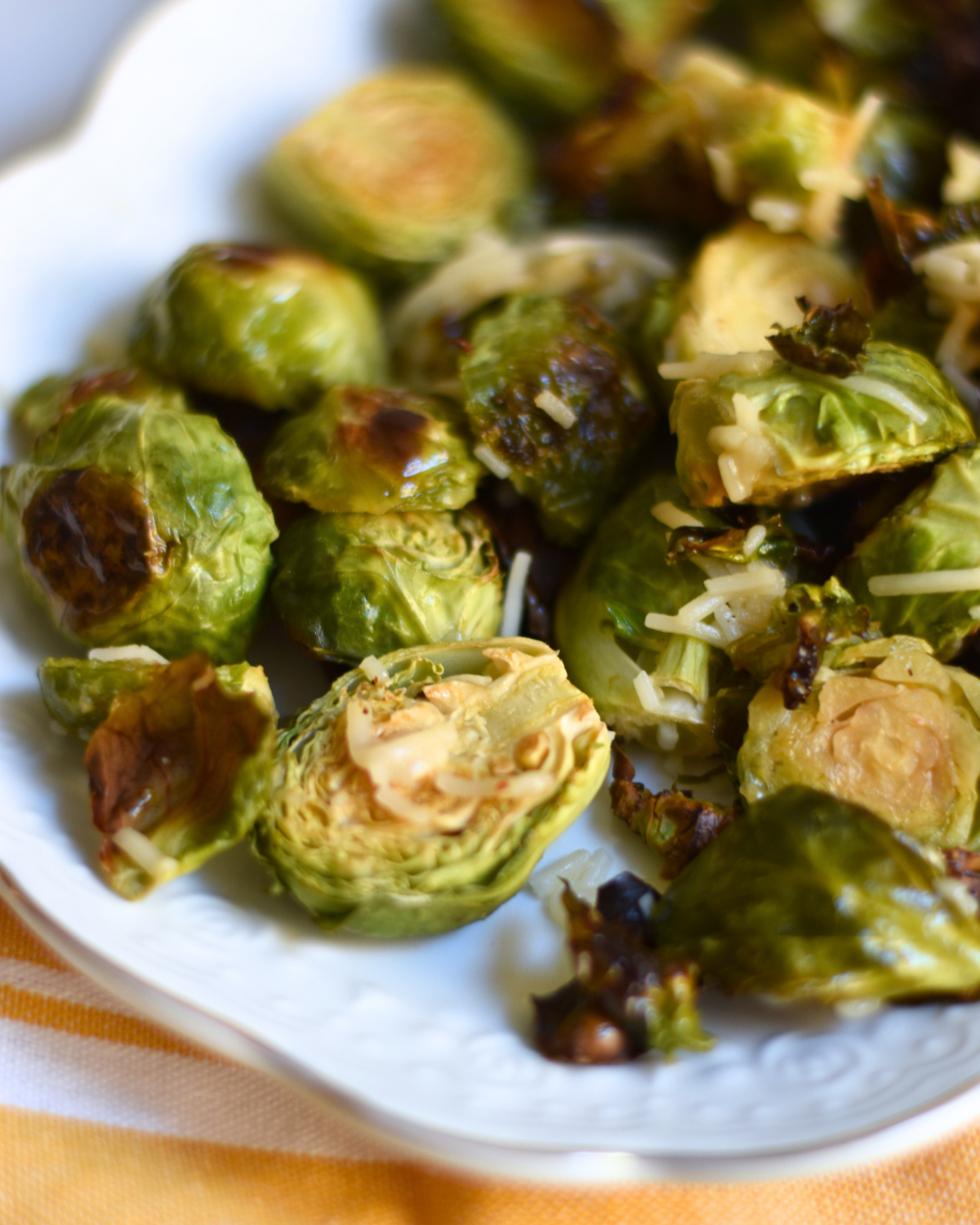Lemon Parmesan Roasted Brussels Sprouts