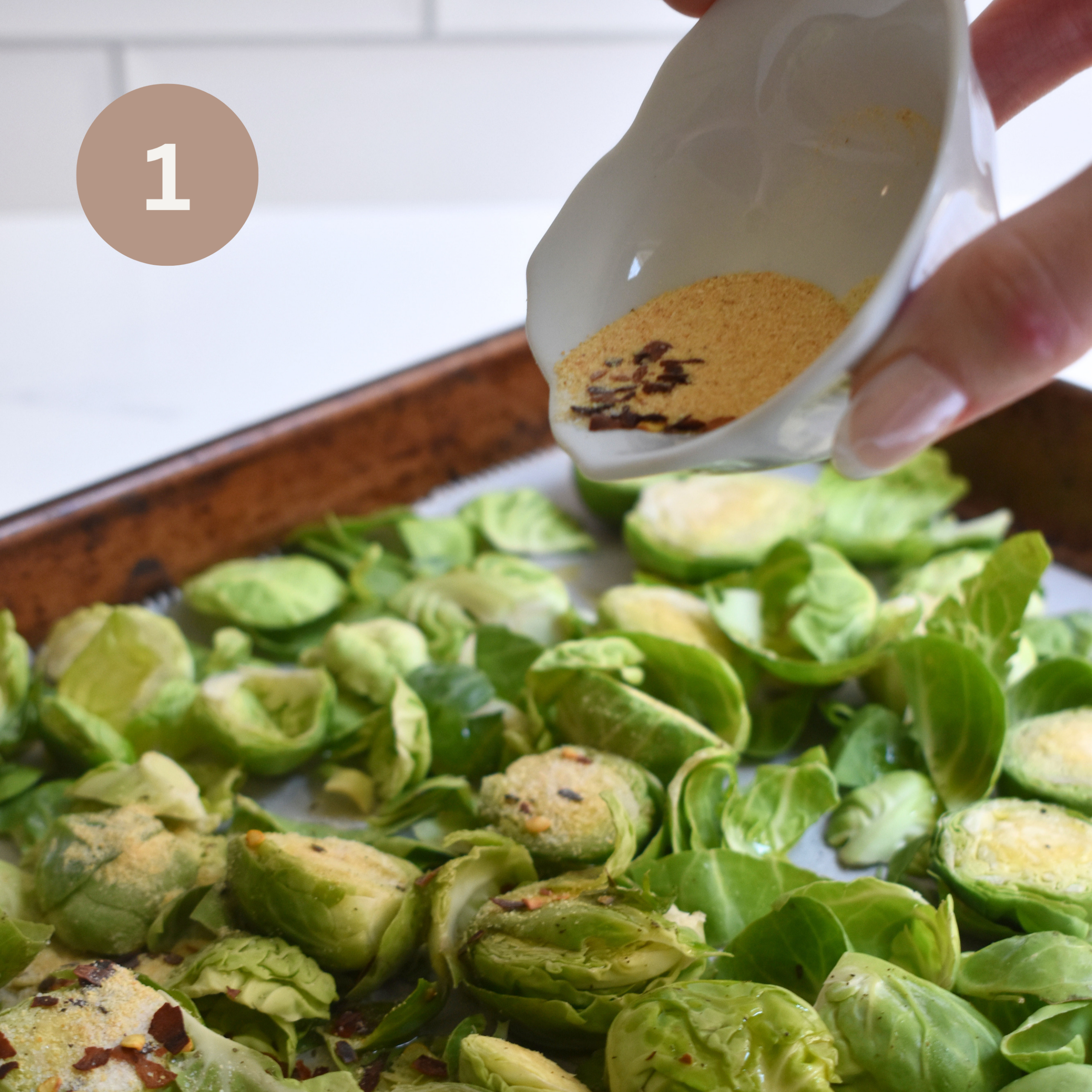 Lemon Parmesan Roasted Brussels Sprouts