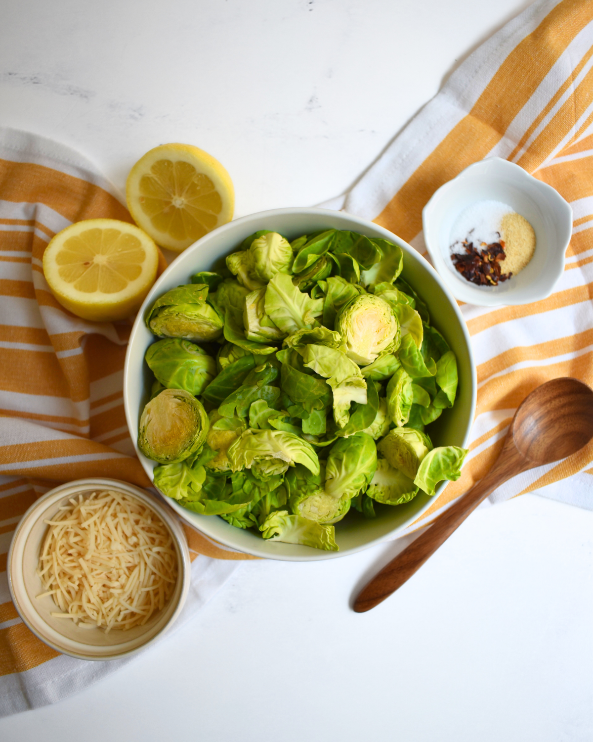 Lemon Parmesan Roasted Brussels Sprouts