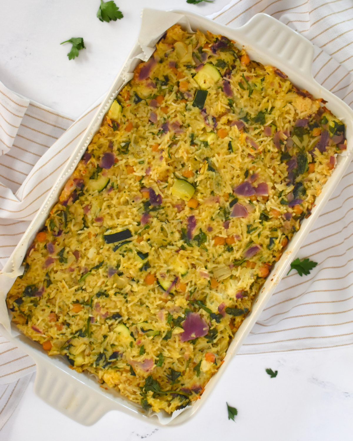 Mediterranean Spinach and Feta Casserole