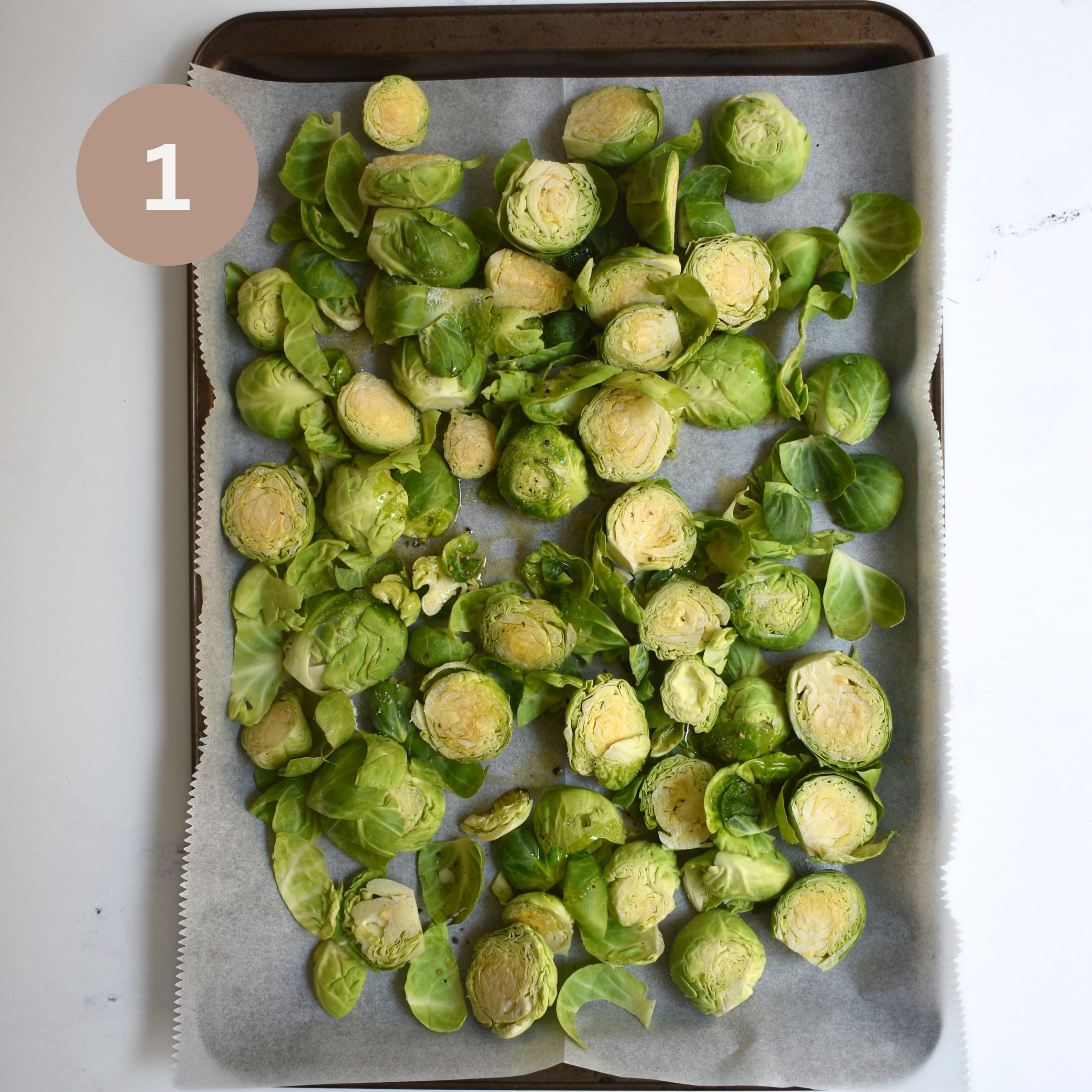 Roasted Brussels Sprouts Arugula Salad