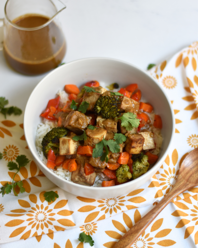 Roasted Tofu Veggie Bowls