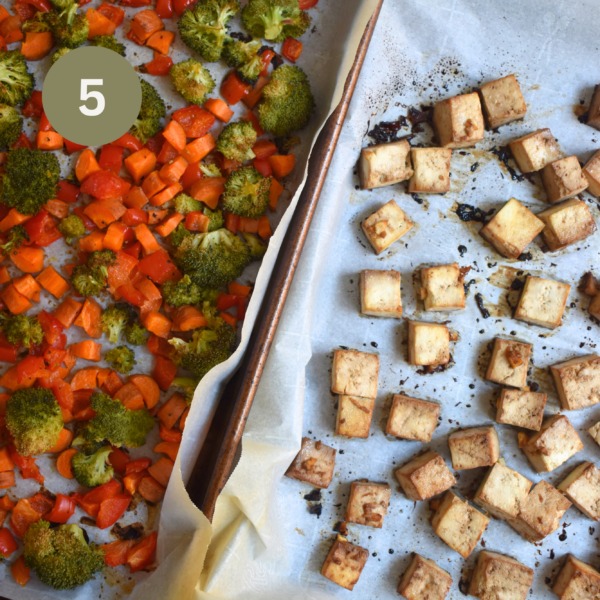 Roasted Tofu Veggie Bowls