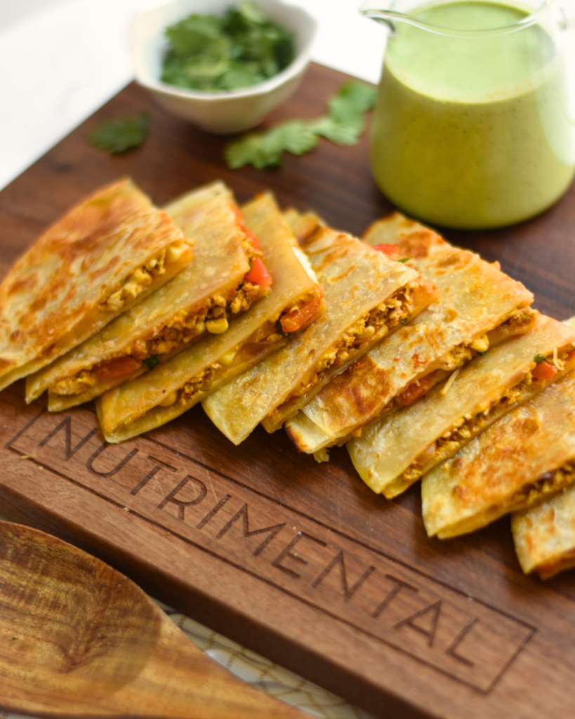 Tandoori Tofu Quesadillas