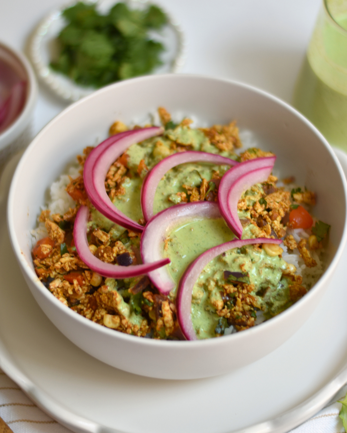 Tandoori Tofu Rice Bowls