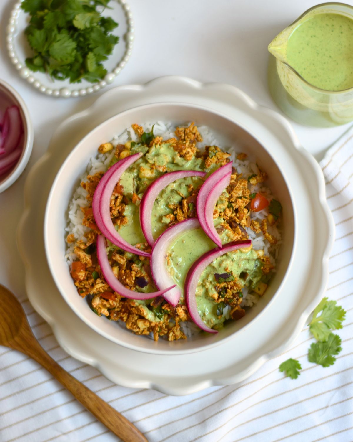 Tandoori Tofu Rice Bowls