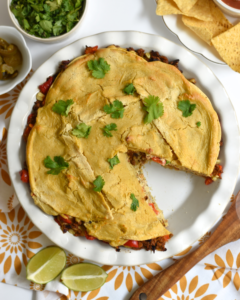 Vegan Mexican Tortilla Casserole
