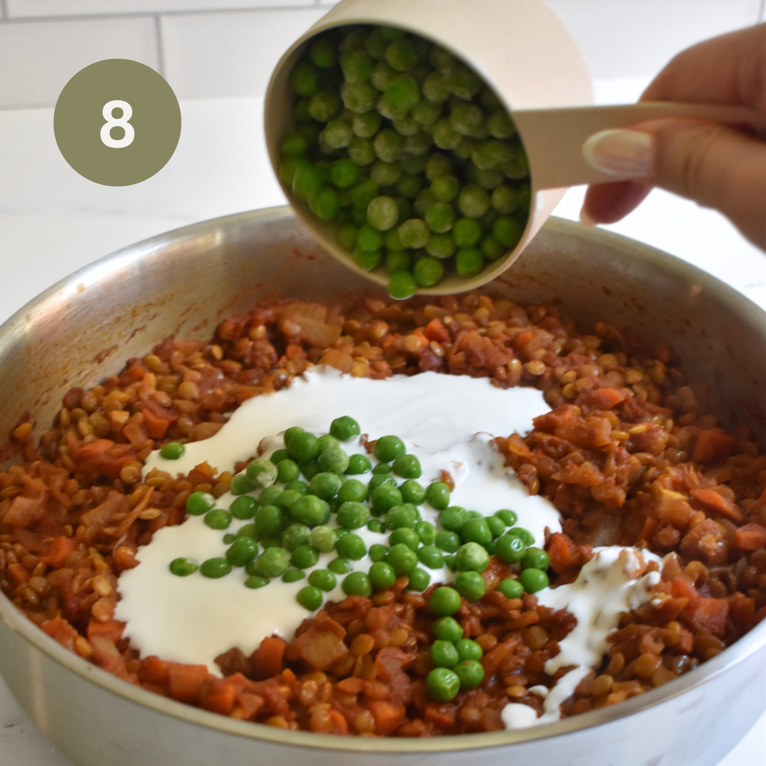 Lentil Tikka Masala Vegan Shepherd's Pie