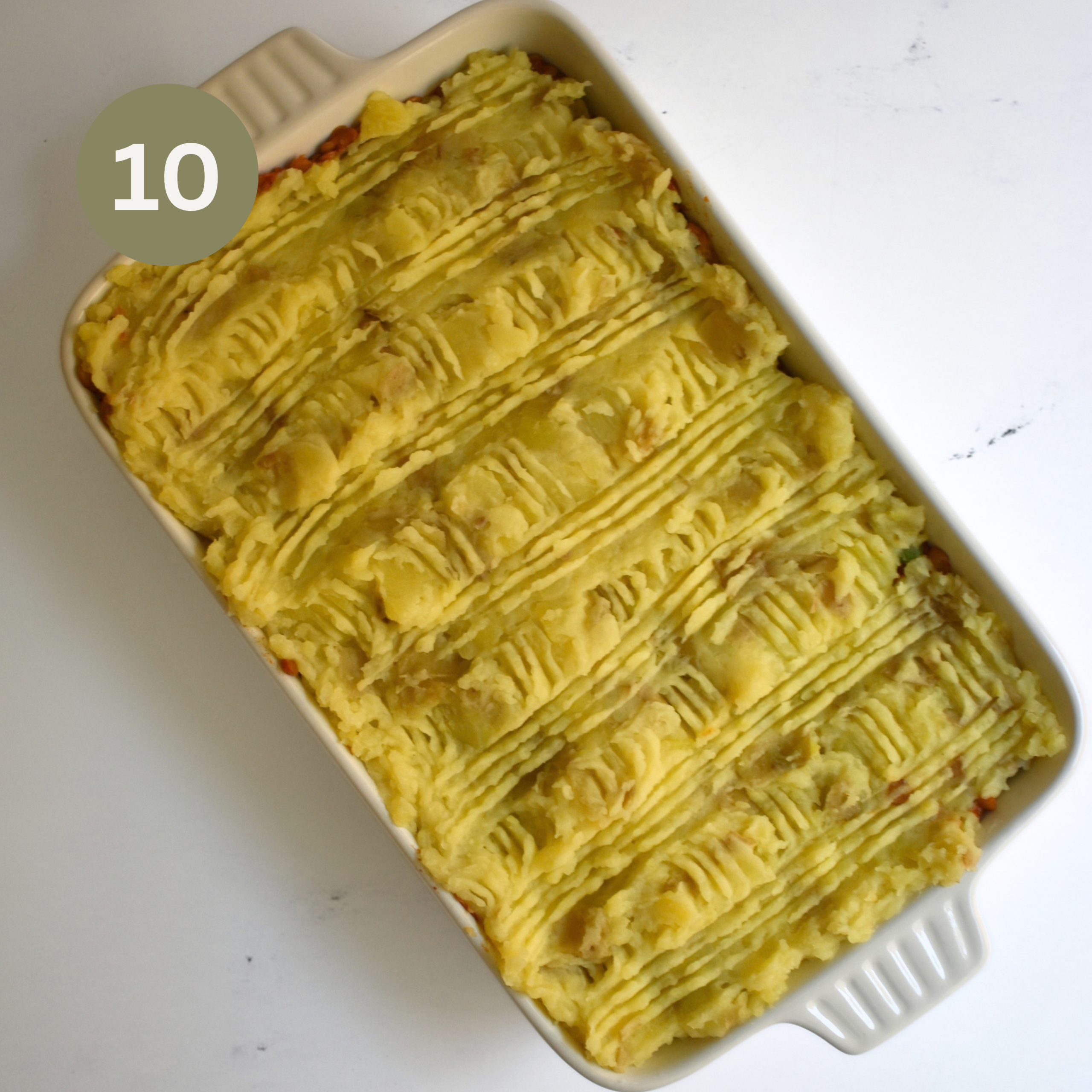 Lentil Tikka Masala Vegan Shepherd's Pie