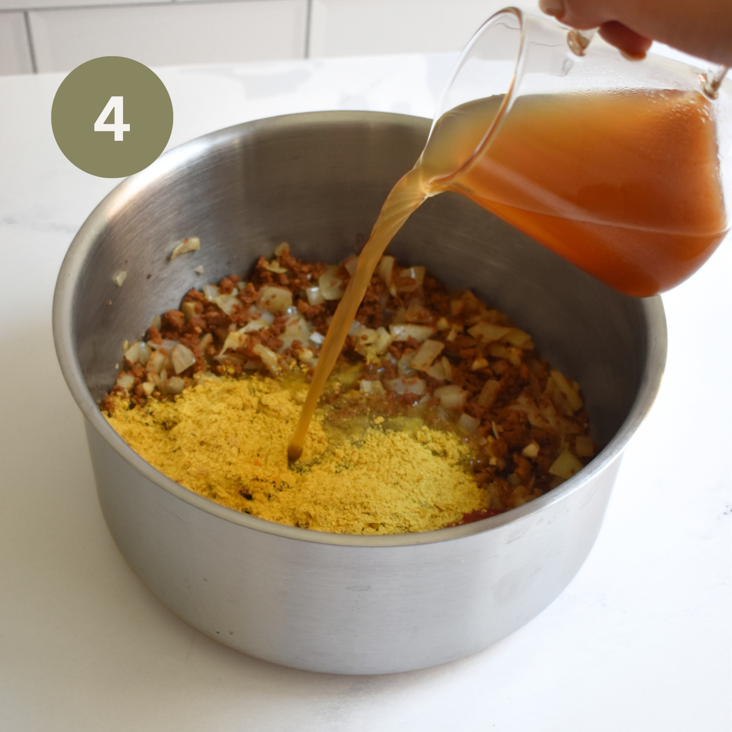 One-Pot Creamy Vegan Beef Pasta