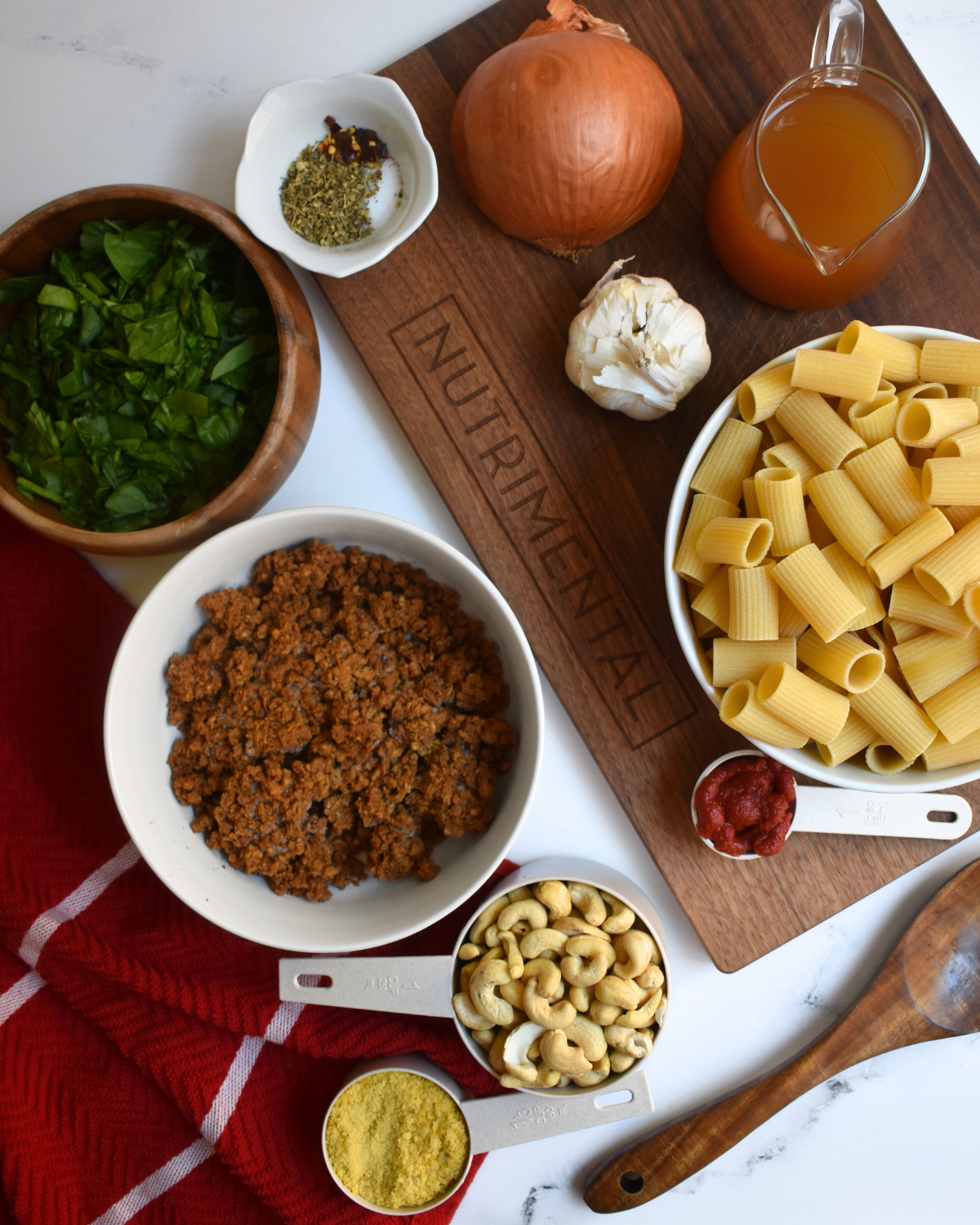 One-Pot Creamy Vegan Beef Pasta