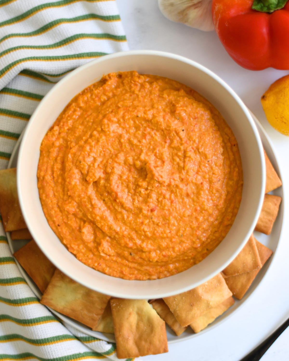 Roasted Red Pepper Hummus