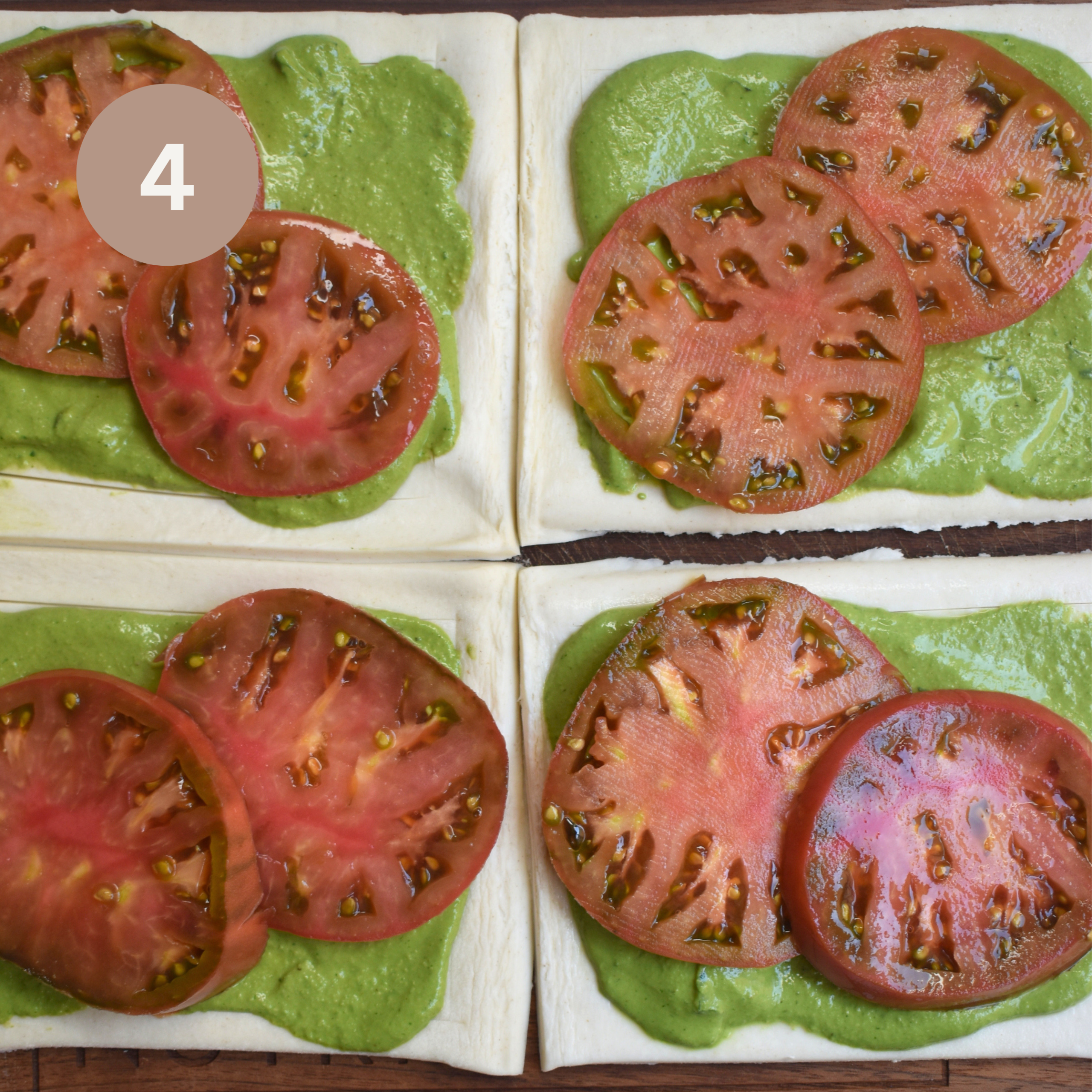Tomato Pesto Tarts