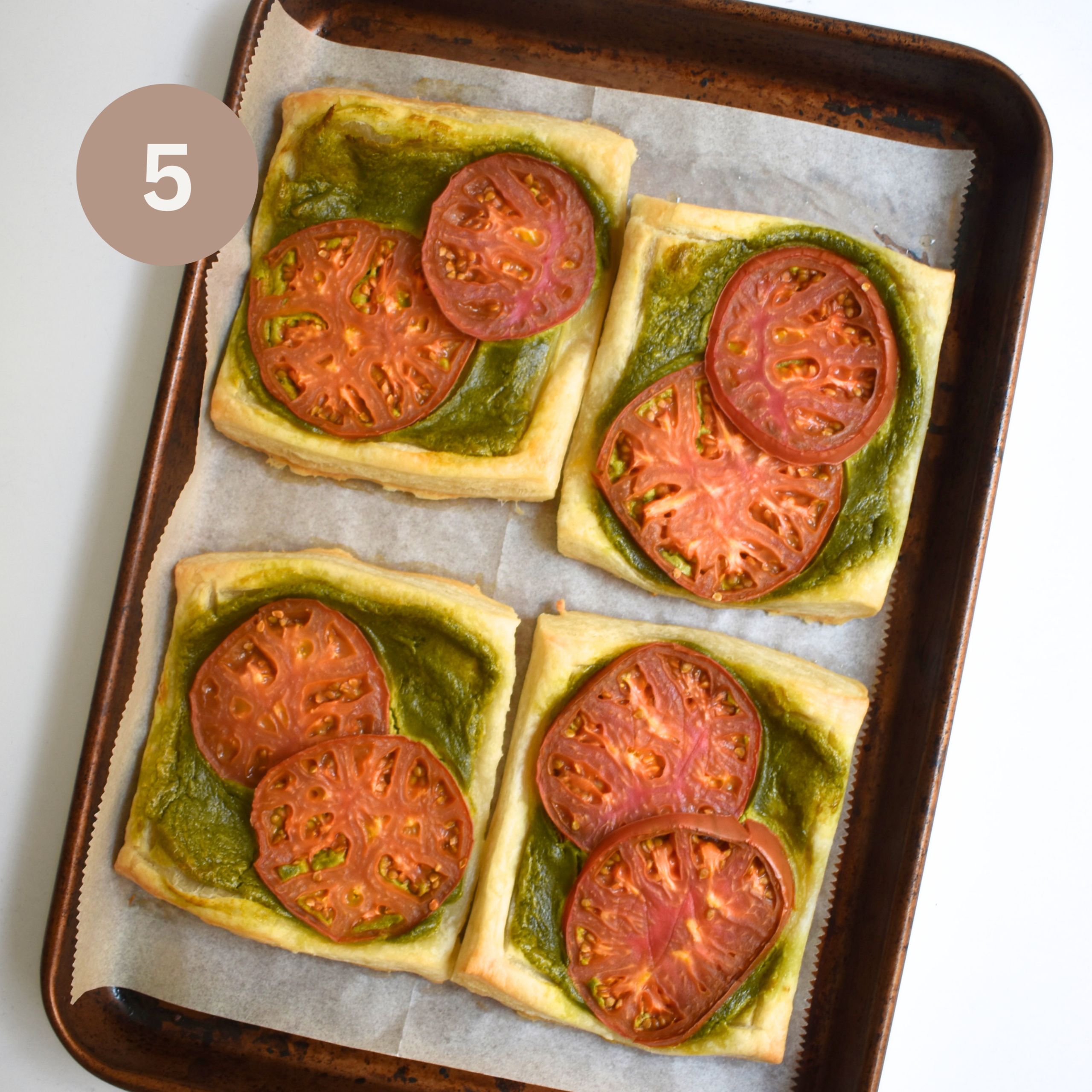 Tomato Pesto Tarts