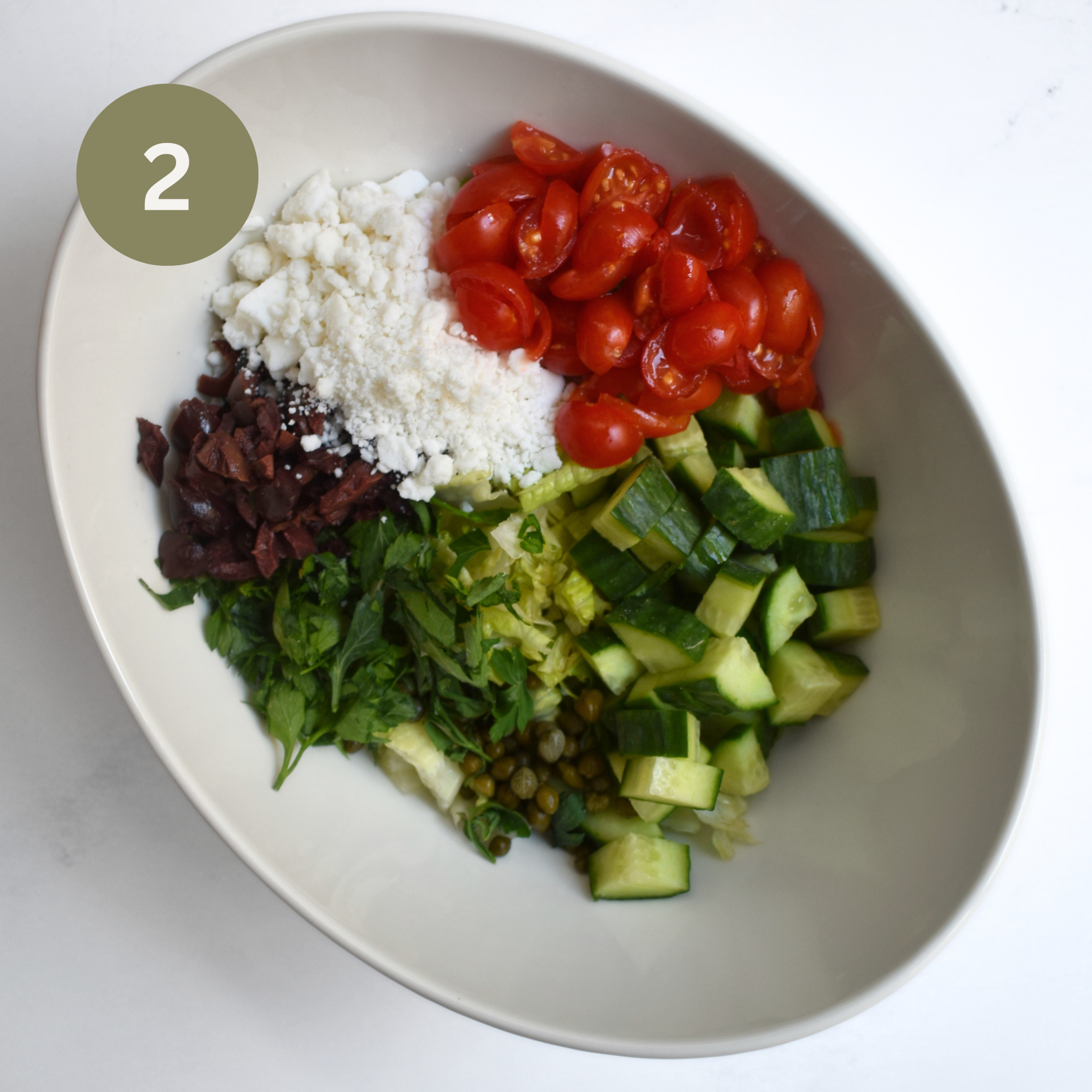 Vegan Greek Salad Sandwiches