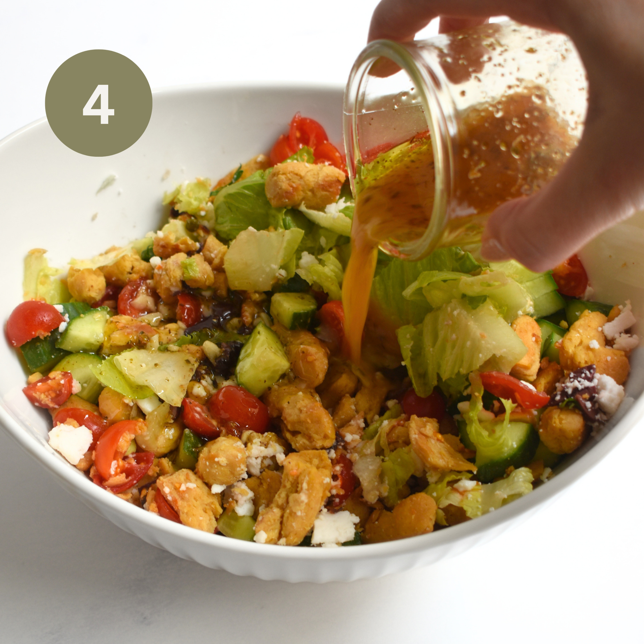 Vegan Greek Salad Sandwiches