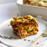 Vegan Lentil Lasagna with Spinach-Artichoke Ricotta