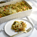 One-Pan Pesto Chickpea Rice Bake